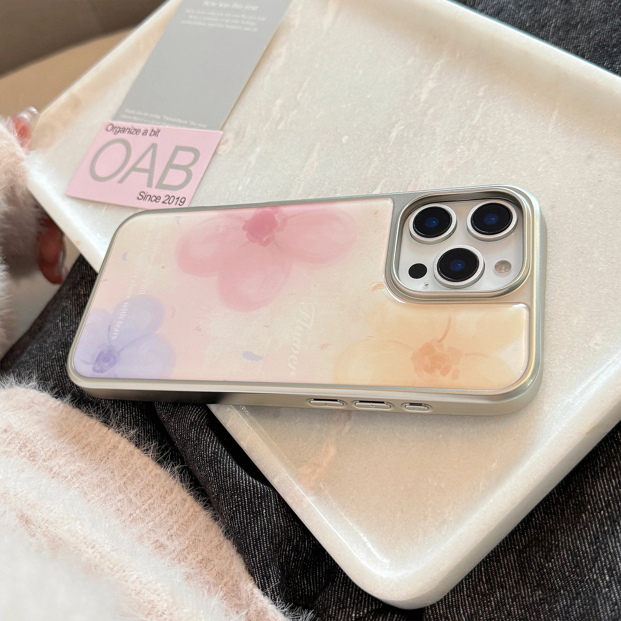 Watercolor Trio Flowers - iPhone Case